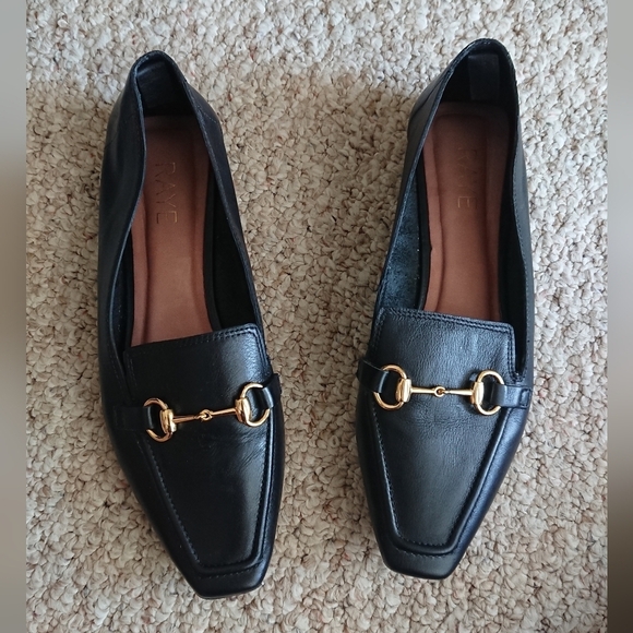 Revolve RAYE Caylee Loafer with Gold Detail in Black size 37.5 - Picture 9 of 12